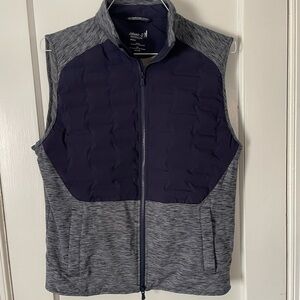 Johnnie-O Ziglar Mixed Media Quilted Performance Vest in Navy Size Small